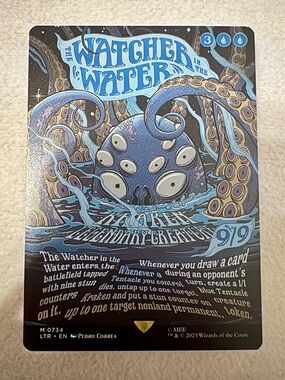 The Watcher in the Water Borderless Poster Lord of the Rings Card -MTG Near Mint